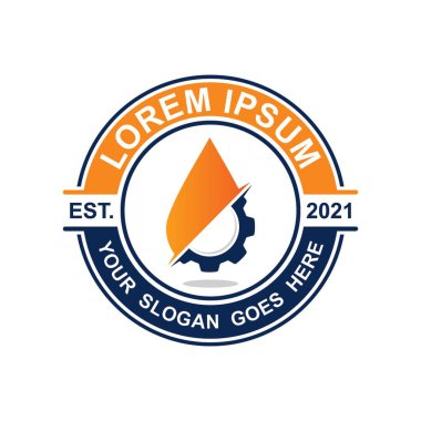 gaz ve petrol logosu, sanayi logosu