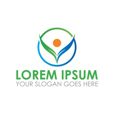 sağlıklı vektör, insanlar logo vektörü