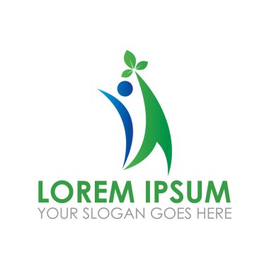 Doğal vektör, sağlık logo vektörü