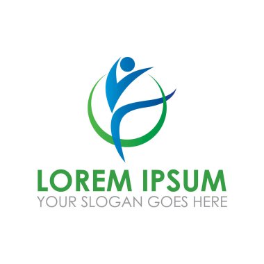 Yaşam tarzı vektörü, sağlıklı logo vektörü