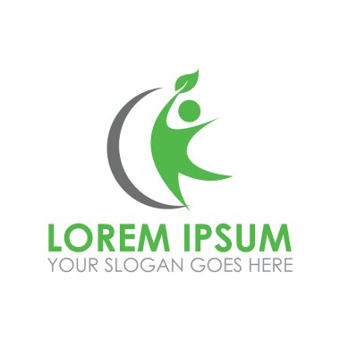 Doğa vektörü, insanlar logo vektörü