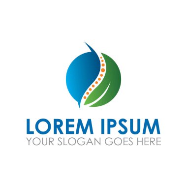 Kayropraktik vektör, tıbbi logo vektörü