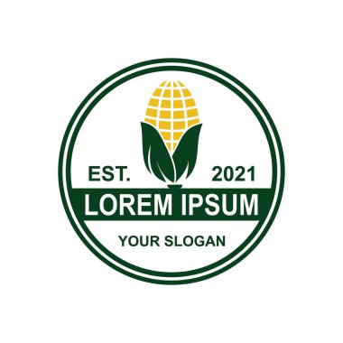 mısır logosu, tarım logosu vektörü