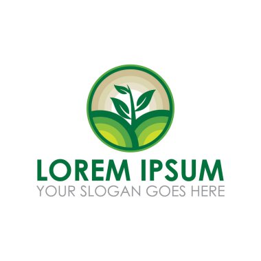 çiftçi vektörü, doğal logo vektörü