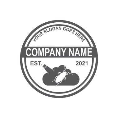 Böcek ilaçlama logosu, böcek ilacı logosu