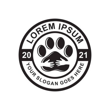 evcil hayvan bakım logosu, veteriner logosu