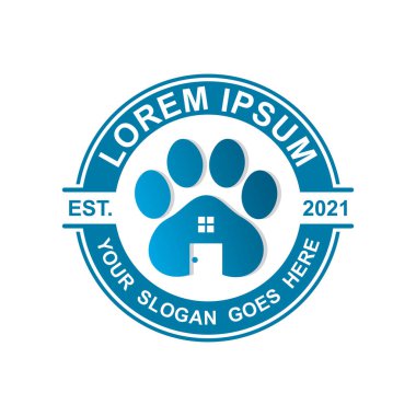 evcil hayvan bakım logosu, veteriner logosu