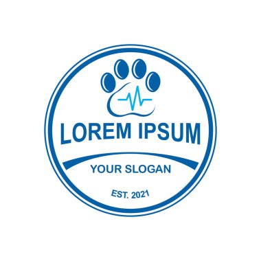 evcil hayvan bakım logosu, veteriner logosu