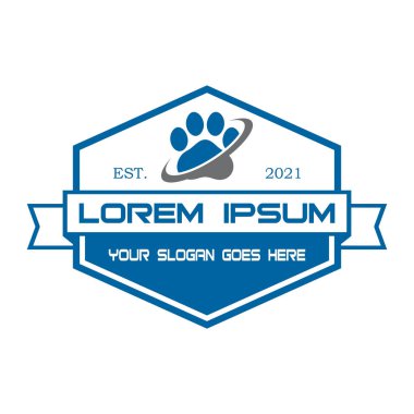 evcil hayvan bakım logosu, veteriner vektörü