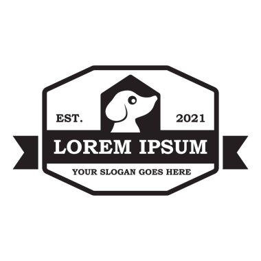 evcil hayvan bakım logosu, veteriner vektörü