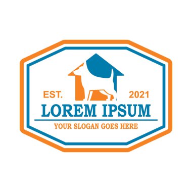 evcil hayvan bakım logosu, veteriner vektörü