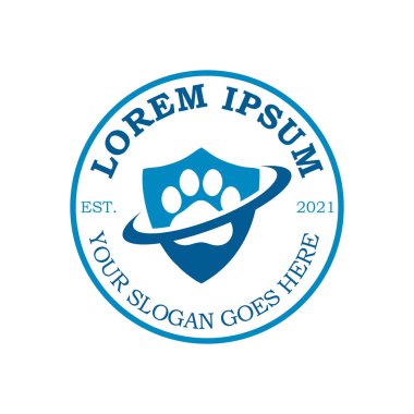 evcil hayvan bakım logosu, veteriner vektörü