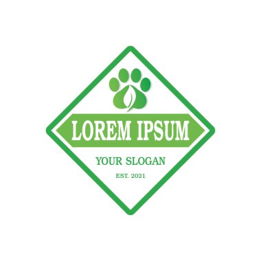 evcil hayvan bakım logosu, veteriner vektörü