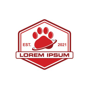 Hayvan bakım logosu, veteriner logosu.