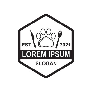 Hayvan bakım logosu, veteriner logosu.