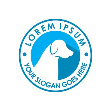 Hayvan bakım logosu, veteriner logosu.