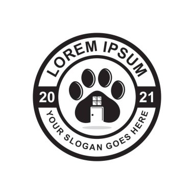 Evcil hayvan logosu, veteriner logosu.