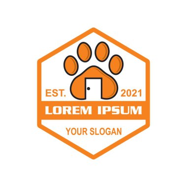 Evcil hayvan logosu, veteriner logosu.