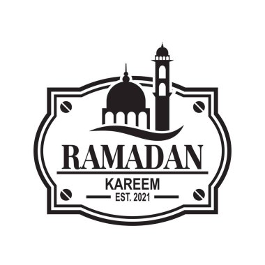 Ramazan logosu, Müslüman logo vektörü