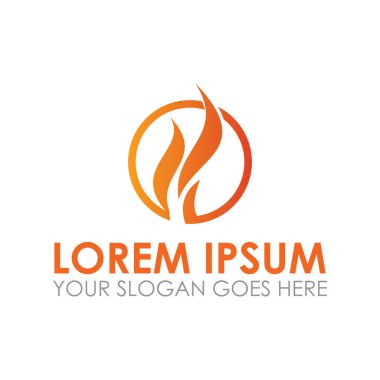 soyut alev vektörü, güç logosu