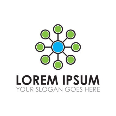 Molekül vektörü, bilim logo vektörü