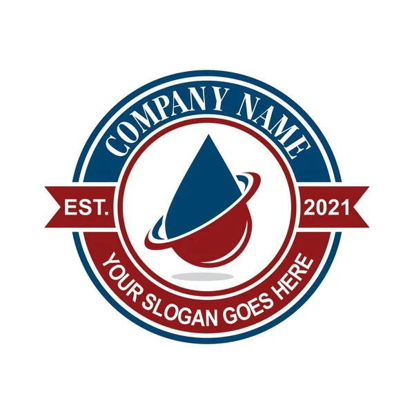 Gas Oil Logo Industry Logo — Vector de stock