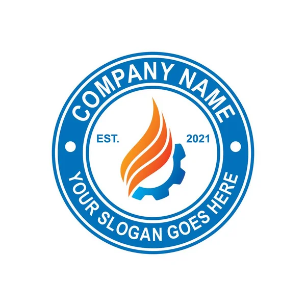 Gas Oil Logo Industry Logo — 图库矢量图片