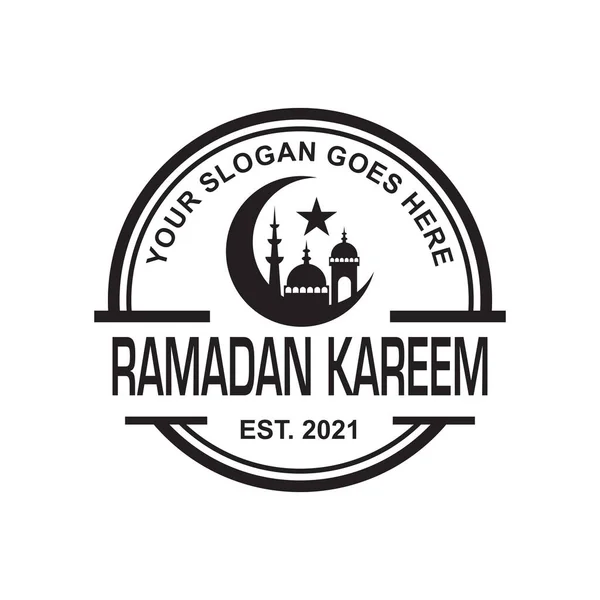 Ramadan Kareem Vector Muslim Logo — Vetor de Stock