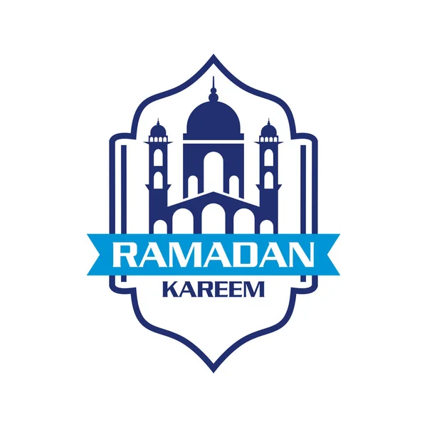 Ramadan Vector Mosque Logo Vector —  Vetores de Stock