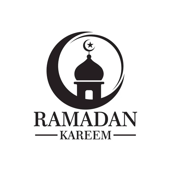 Ramadan Vector Mosque Logo Vector — Vettoriale Stock