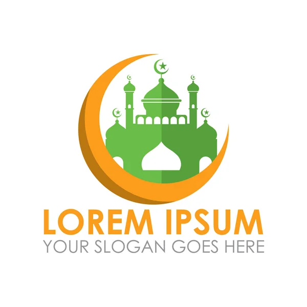 Mosque Vector Ramadan Logo Vector — Vettoriale Stock