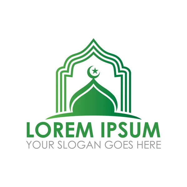 Mosque Vector Ramadan Logo Vector — Stock Vector