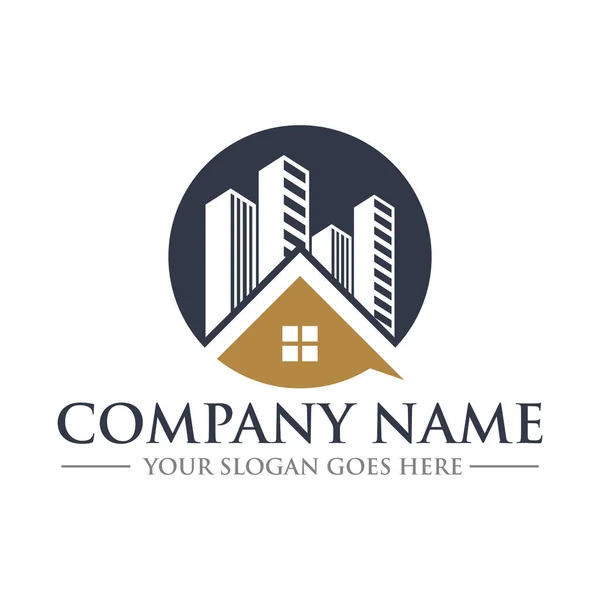 Real Estate Logo Building Vector — Image vectorielle