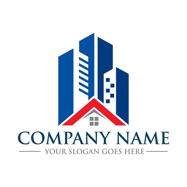 Real Estate Logo Building Vector — Image vectorielle