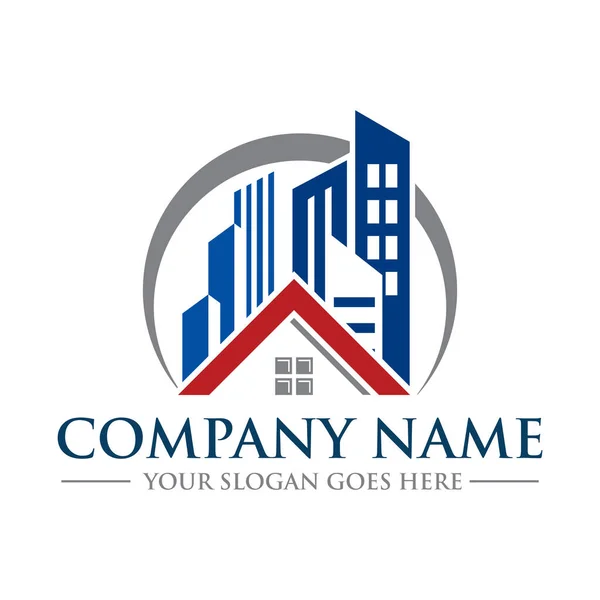 Real Estate Logo Building Vector — Image vectorielle