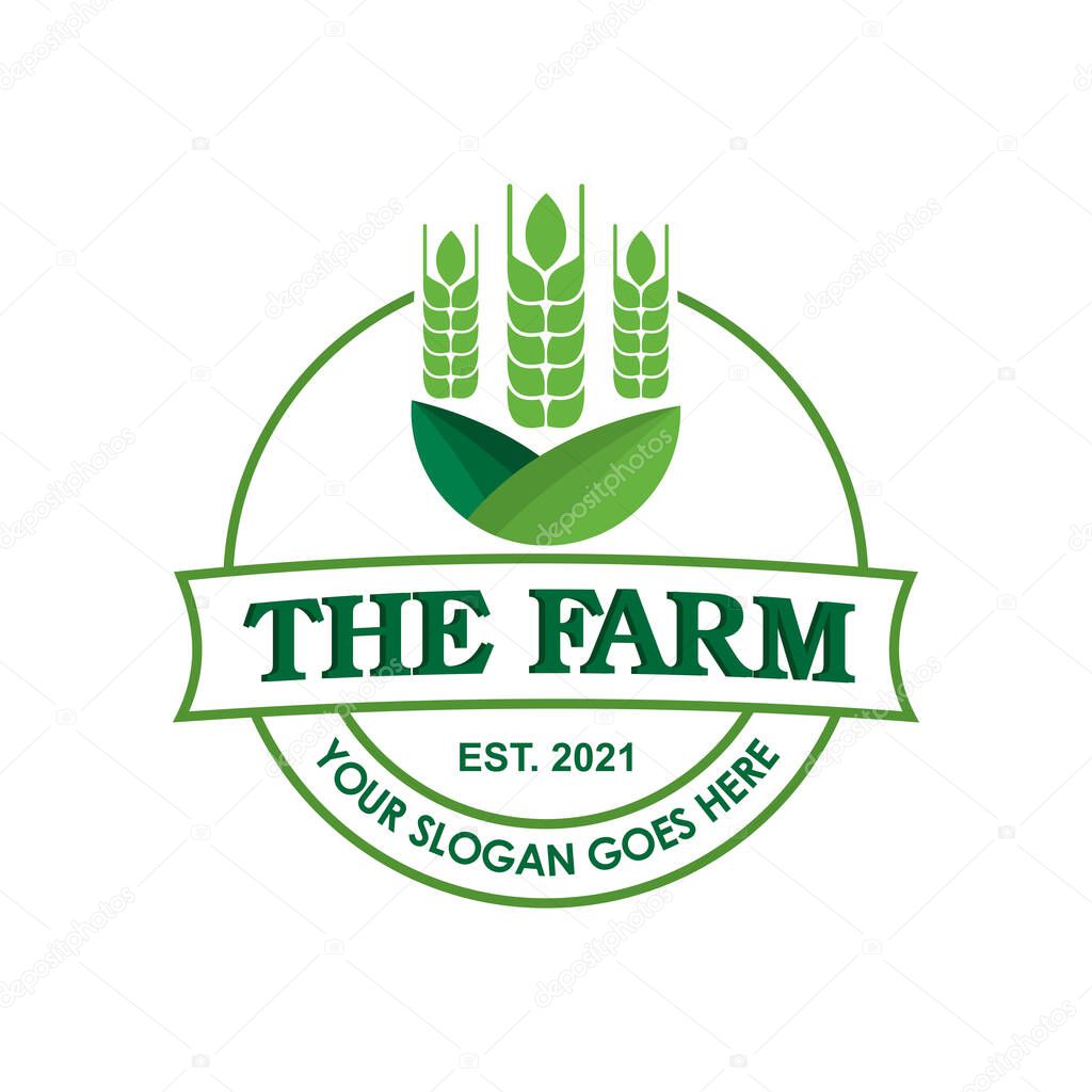 Farm logo , nature logo vector