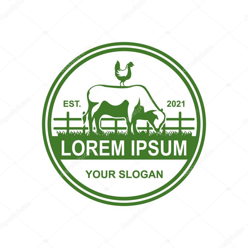 Farm logo , nature logo vector