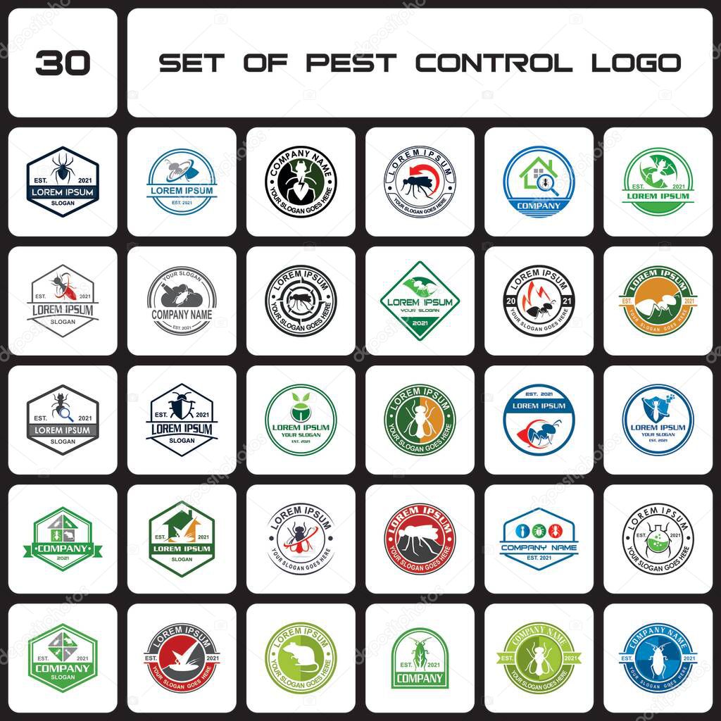 A Set Of Pest Control Logo , A Set Of Insecticide Logo