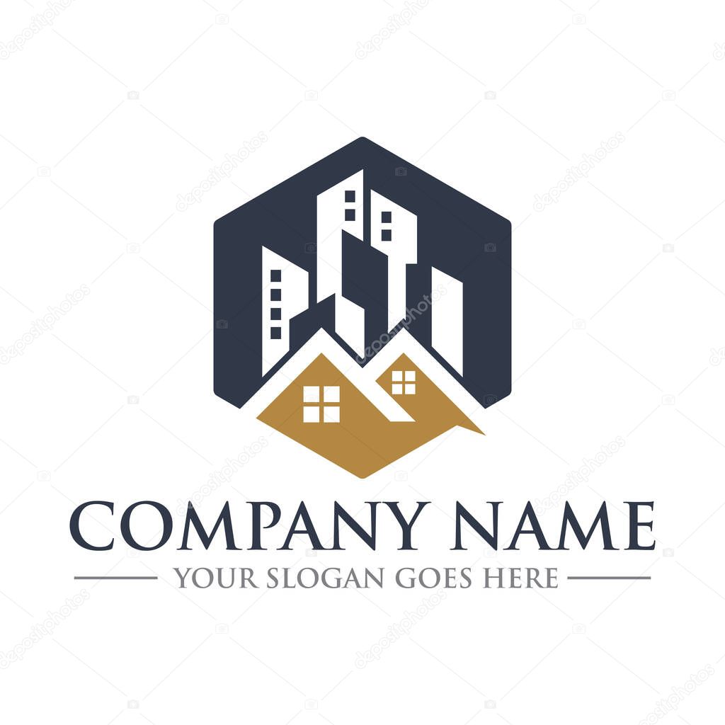Real estate logo , building vector