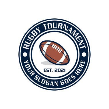 ragbi logosu, spor logosu vektörü