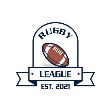 ragbi logosu, spor logosu vektörü