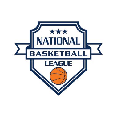 Sepet top logosu, spor logosu vektörü