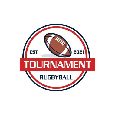 ragbi logosu, spor logosu vektörü