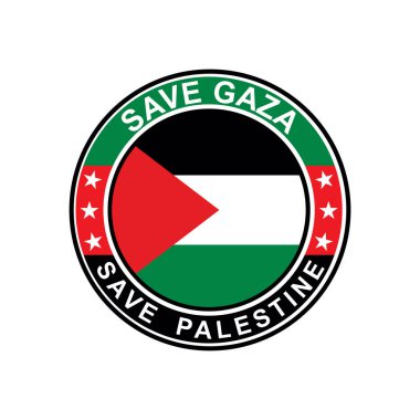 Filistin logosunu kurtarın, ücretsiz gaza vektörü