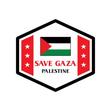 Filistin logosunu kurtarın, ücretsiz gaza vektörü