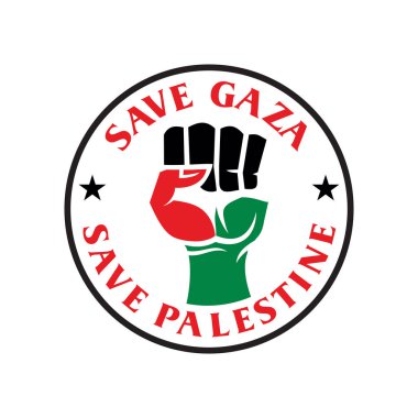 Filistin logosunu kurtarın, ücretsiz gaza vektörü