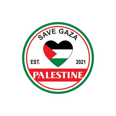 Filistin logosunu kurtarın, ücretsiz gaza vektörü