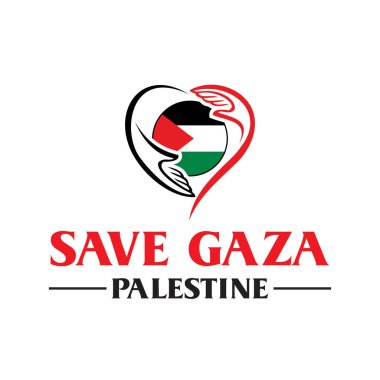 Filistin logosunu kurtarın, ücretsiz gaza vektörü