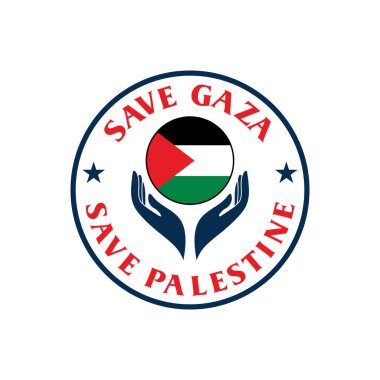 Filistin logosunu kurtarın, ücretsiz gaza vektörü