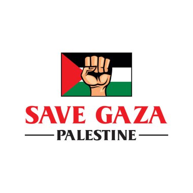 Filistin logosunu kurtarın, ücretsiz gaza vektörü